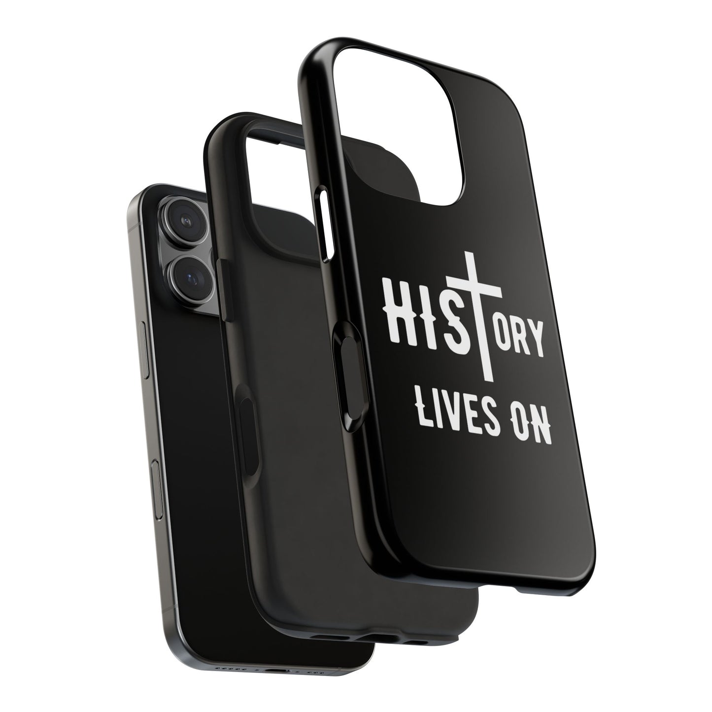 HIStory Lives On, Phone Cases - black & white