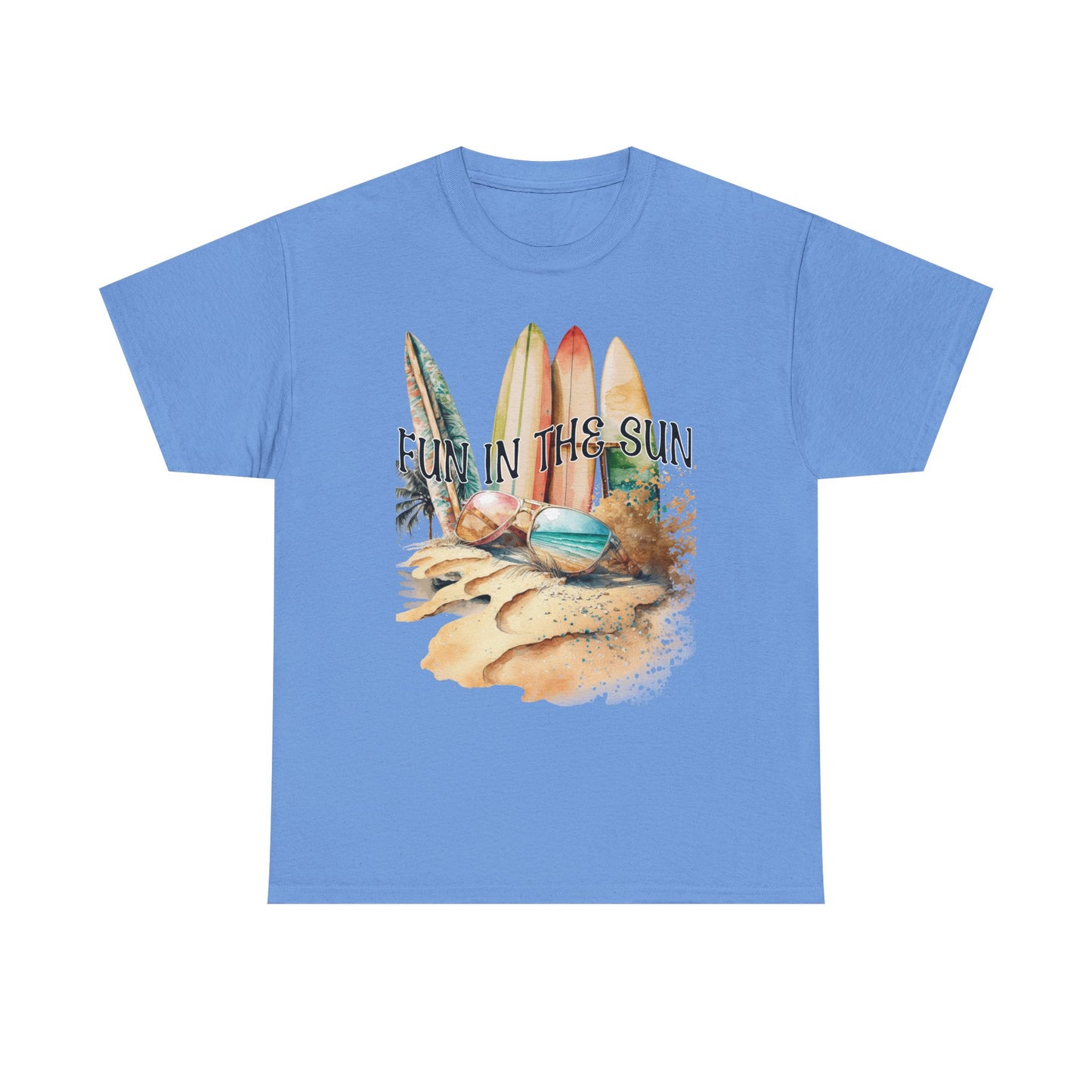 Fun in the Sun Unisex Heavy Cotton Tee, vacation, beach day, weekend getaway