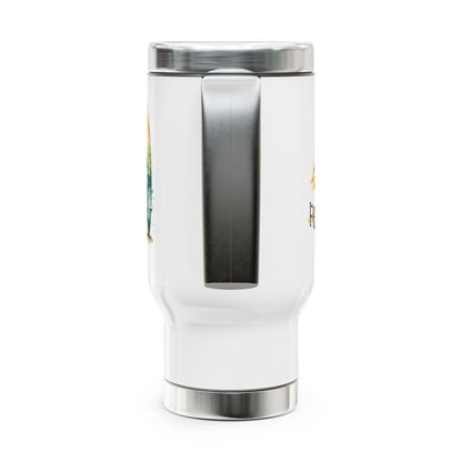 Fun in the Sun Stainless Steel Travel Mug with Handle, Vacation, Weekend getaway