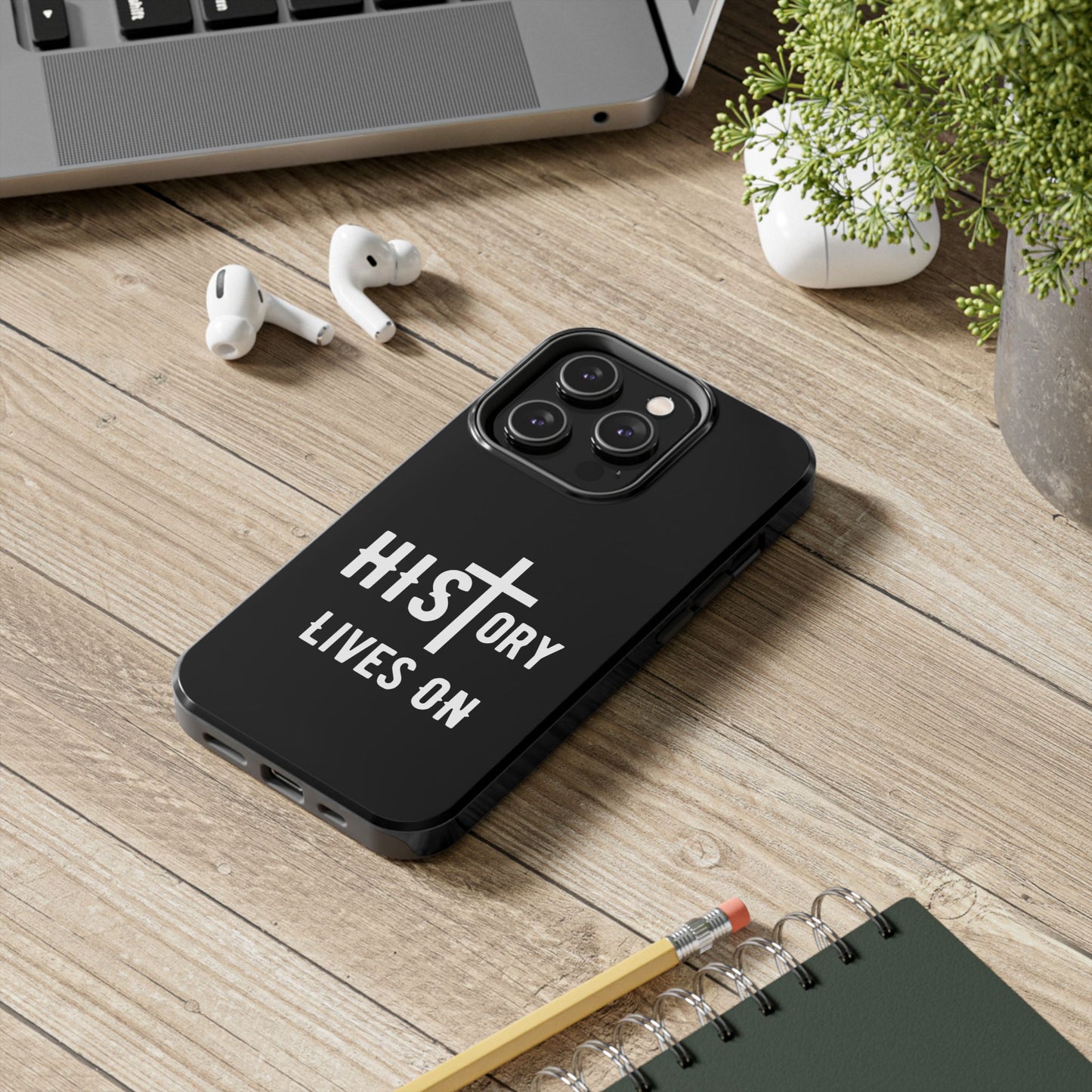HIStory Lives On, Phone Cases - black & white