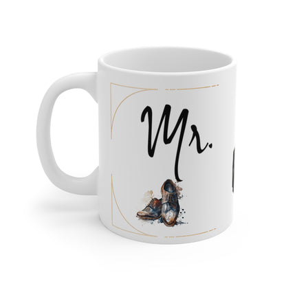 Vintage Mr. & Mrs. Mug 11oz, Wedding, Anniversary, housewarming gift