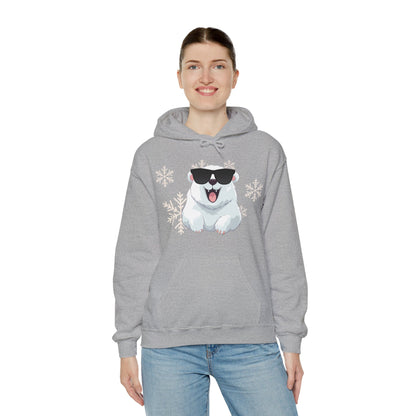 Polar Bear Unisex Heavy Blend™ Hooded Sweatshirt, fun, cool, Christmas