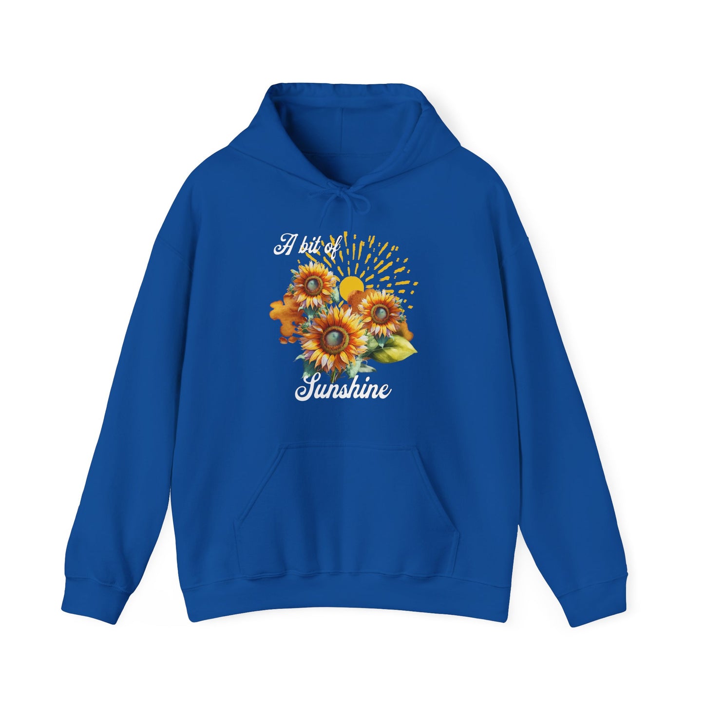 A Bit Of Sunshine hoodie with sunflowers, gift for her