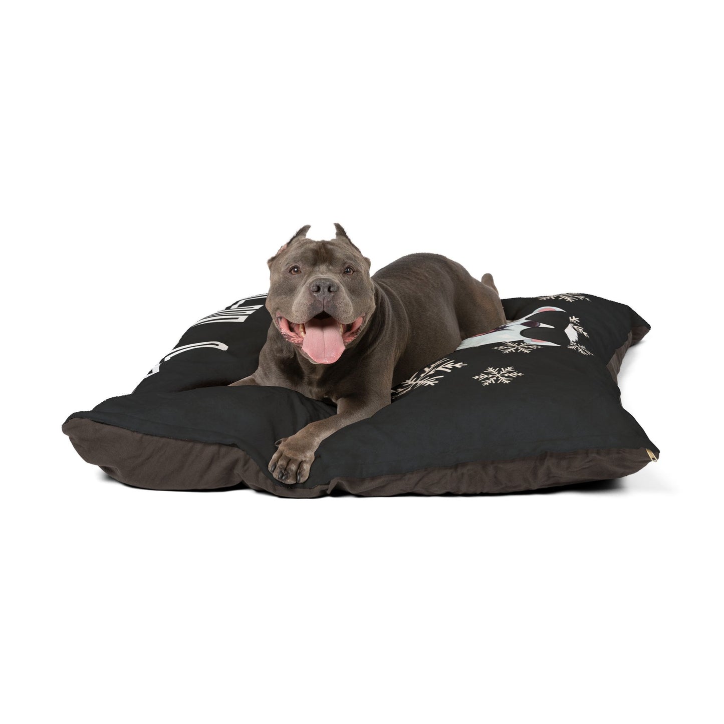 Chill with Polar Bear Pet Bed, Black