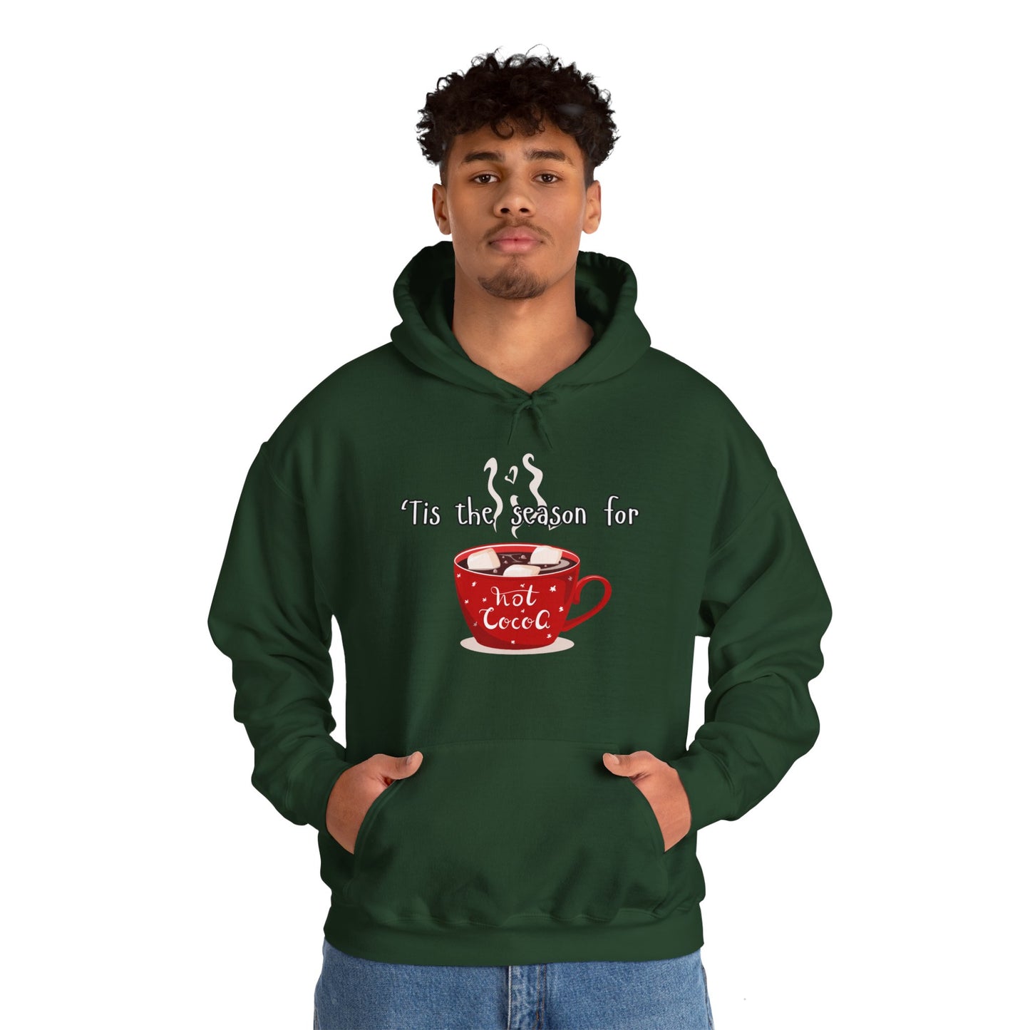 'Tis the Season for Hot Cocoa Unisex Heavy Blend™ Hooded Sweatshirt
