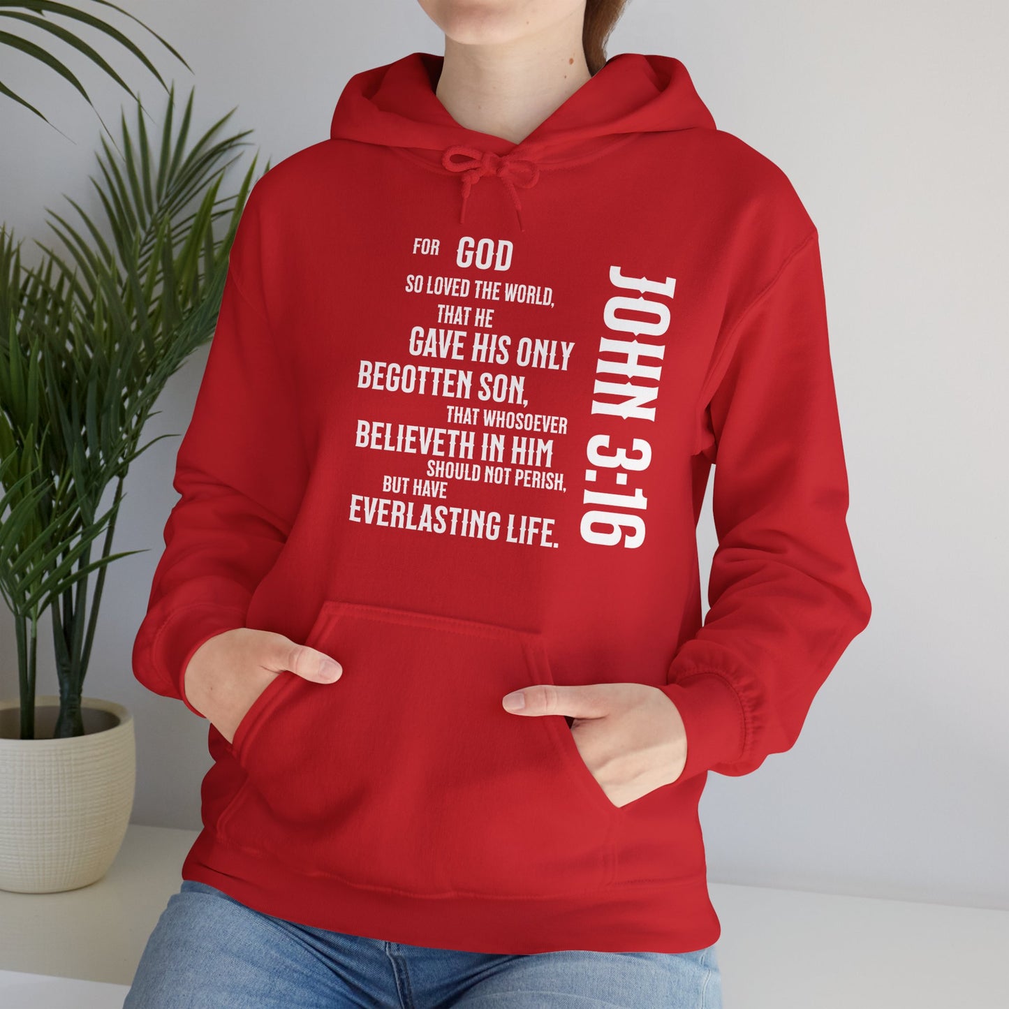 John 3:16 Unisex Heavy Blend™ Hooded Sweatshirt