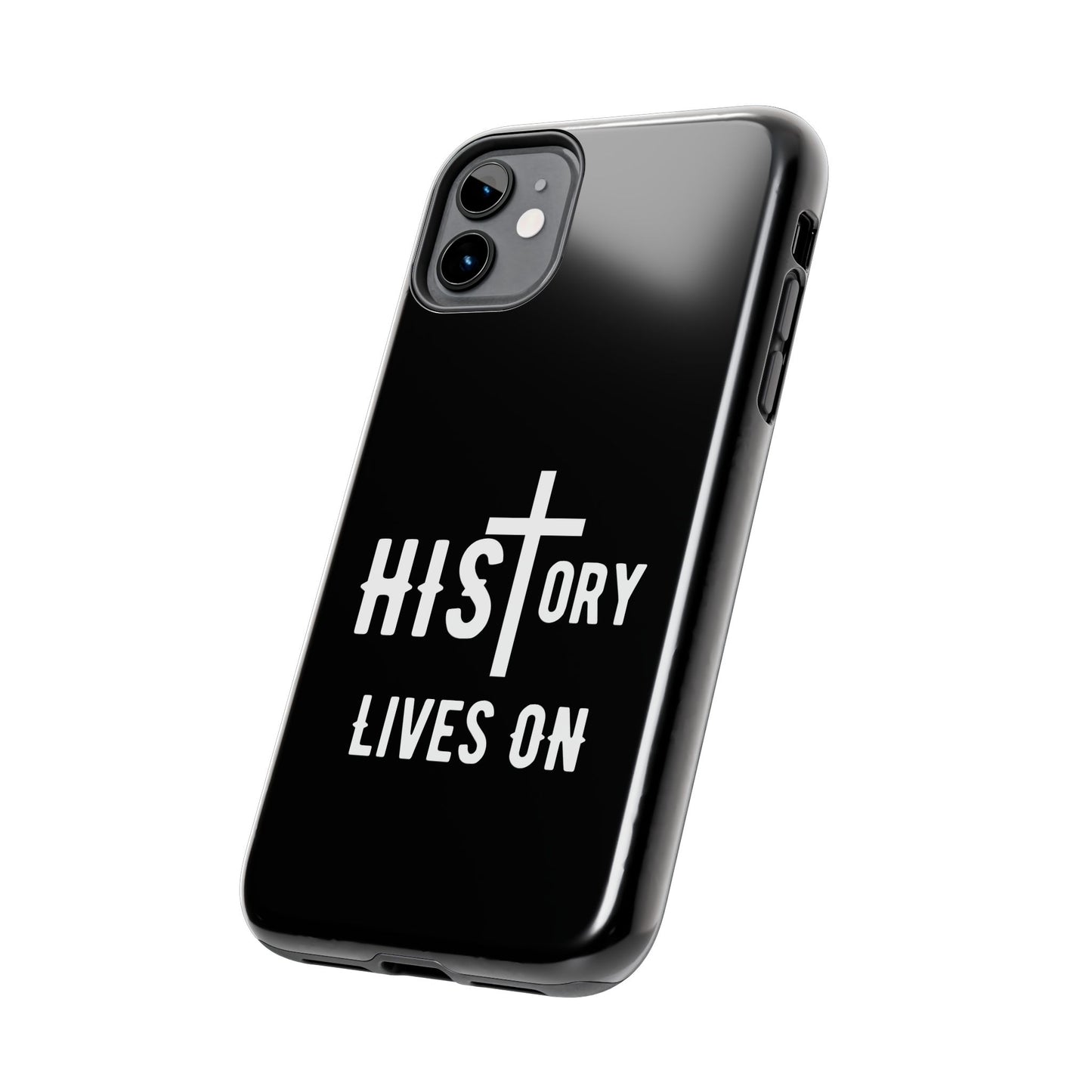 HIStory Lives On, Phone Cases - black & white
