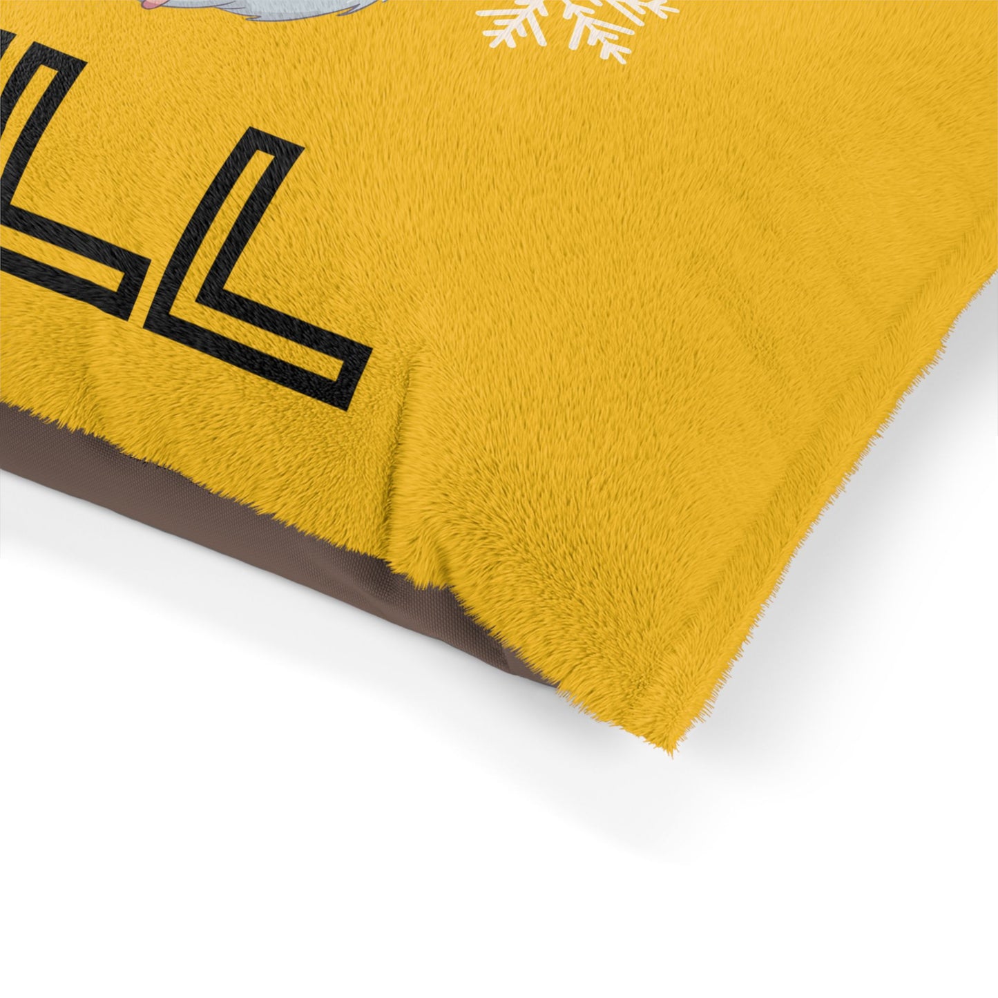 Chill with Polar Bear Pet Bed, Yellow