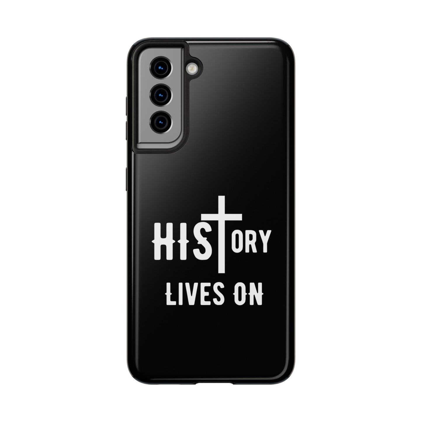 HIStory Lives On, Phone Cases - black & white