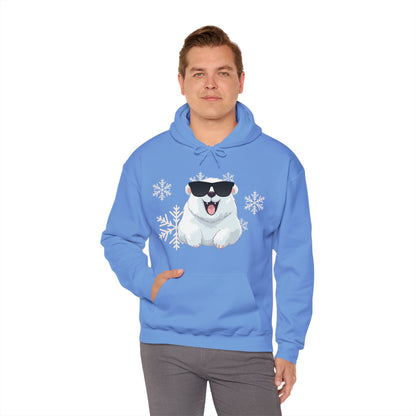Polar Bear Unisex Heavy Blend™ Hooded Sweatshirt, fun, cool, Christmas