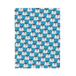 Polar Bear Velveteen Plush Blanket - Turquoise