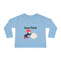Snow Time Toddler Long Sleeve Tee, penguin, Christmas, birthday