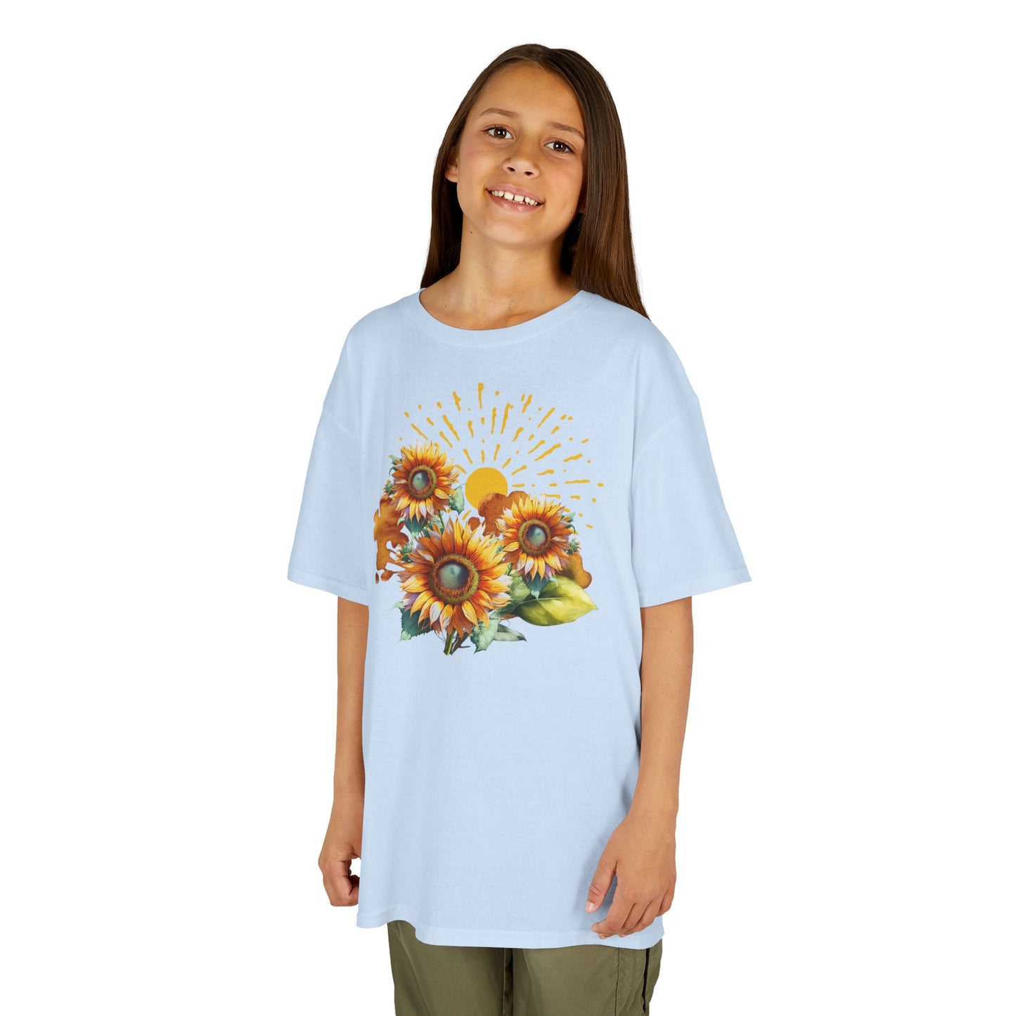 Sunflowers Kids Heavy Cotton™ Tee, spring, summer