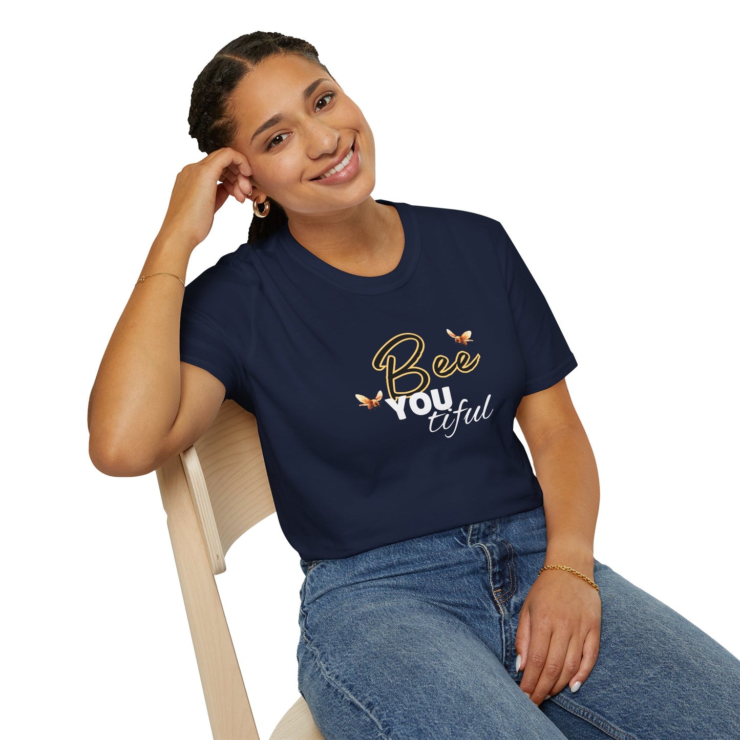 BeeYOUtiful Unisex Softstyle T-Shirt - Nature Inspired Graphic Tee - w