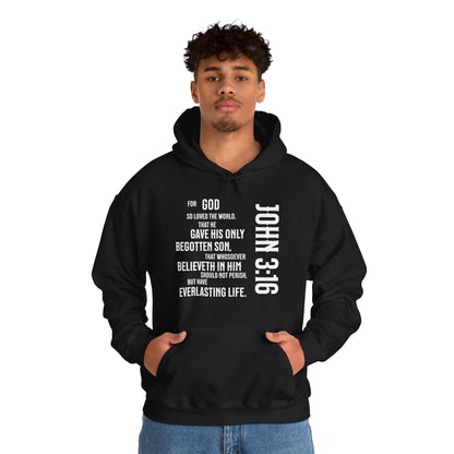 John 3:16 Unisex Heavy Blend™ Hooded Sweatshirt