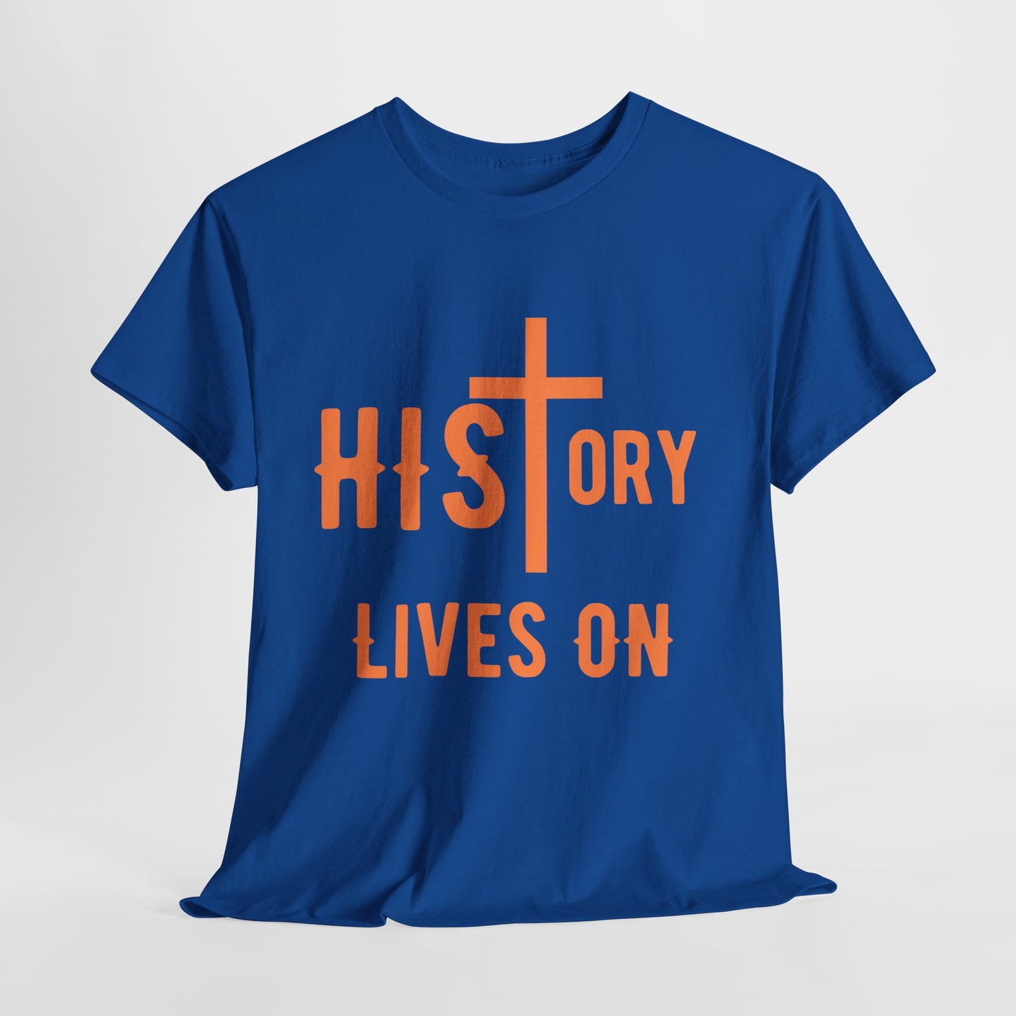 HIStory Lives On Unisex Heavy Cotton Tee, resurrection, cross, easter