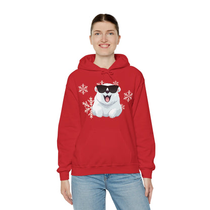 Polar Bear Unisex Heavy Blend™ Hooded Sweatshirt, fun, cool, Christmas