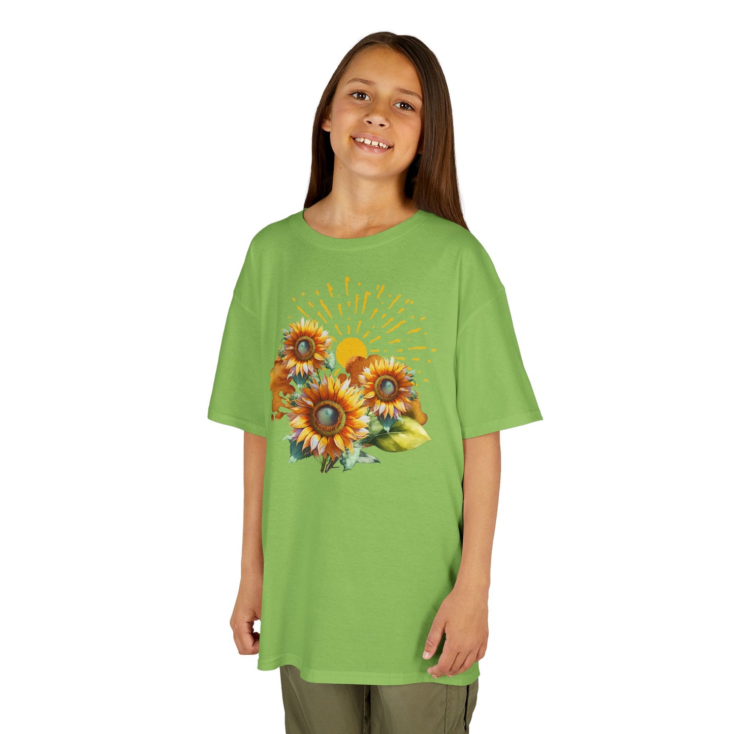 Sunflowers Kids Heavy Cotton™ Tee, spring, summer