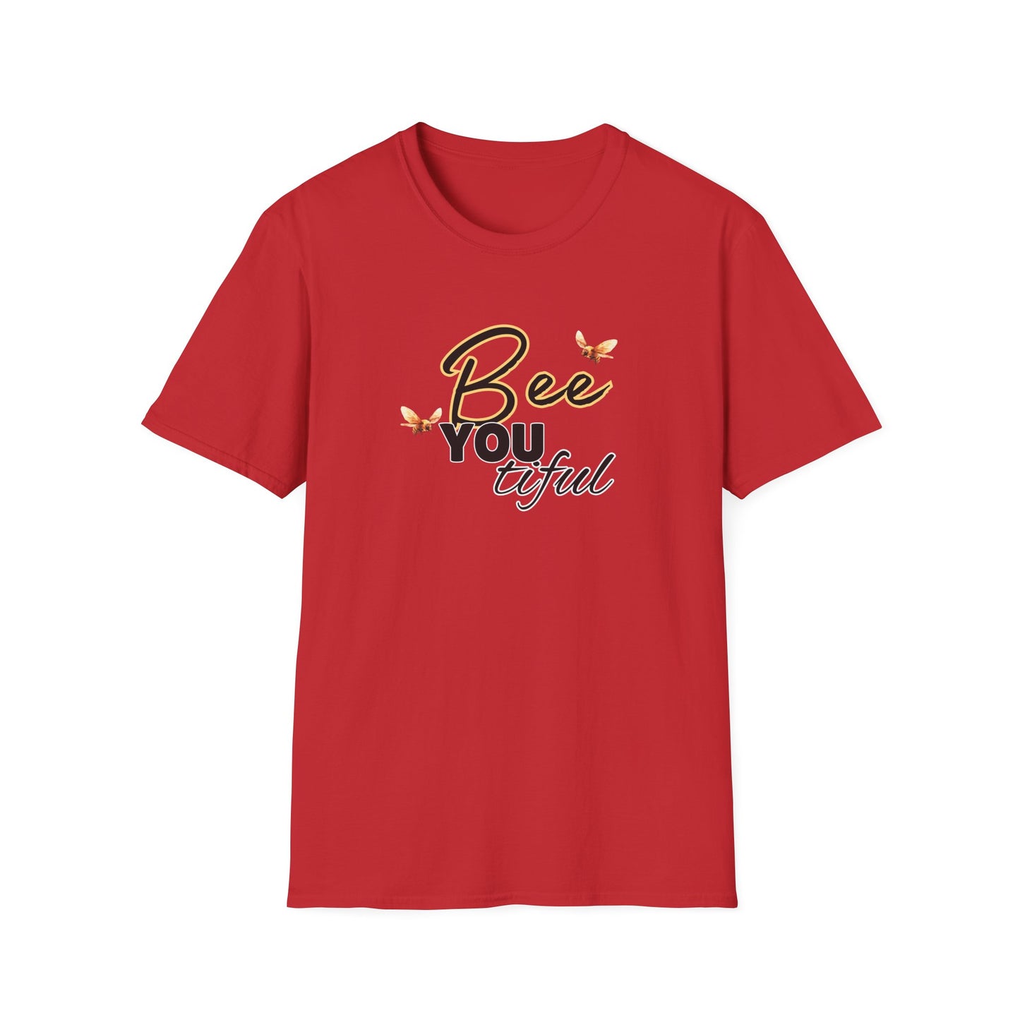 BeeYOUtiful Unisex Softstyle T-Shirt - Nature Inspired Graphic Tee