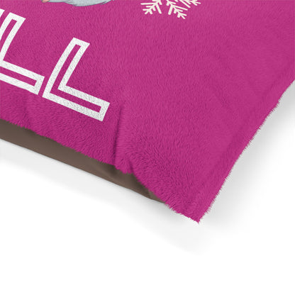 Chill with Polar Bear Pet Bed, Pink