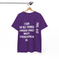 All things through Christ, Unisex Heavy Cotton Tee, Philippians 4:13