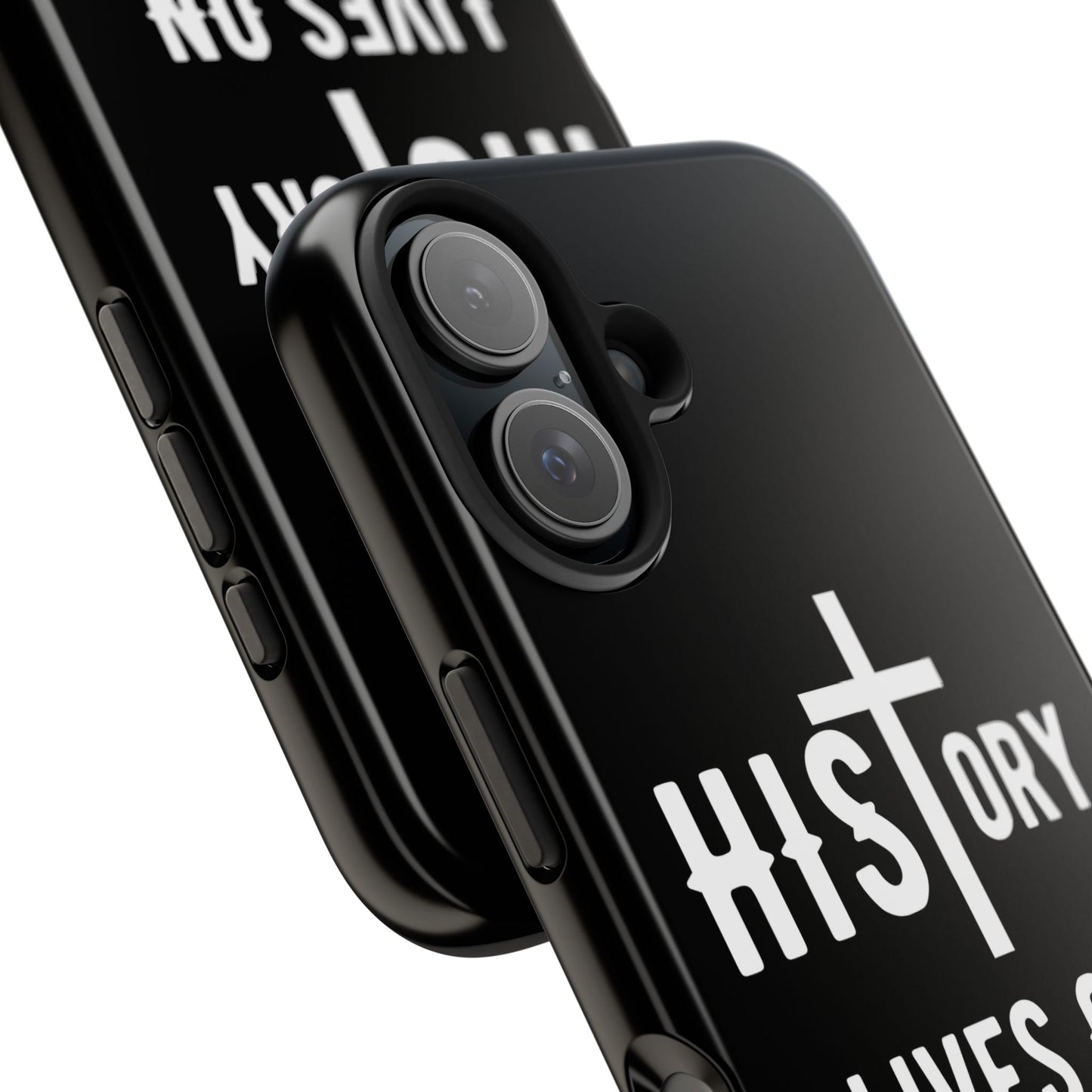 HIStory Lives On, Phone Cases - black & white