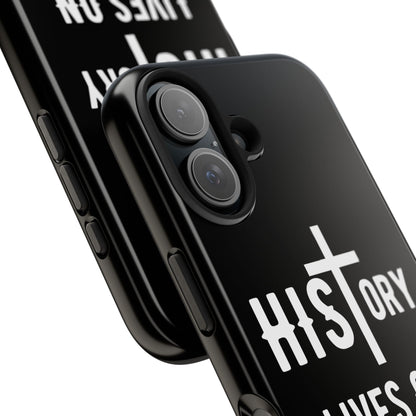 HIStory Lives On, Phone Cases - black & white