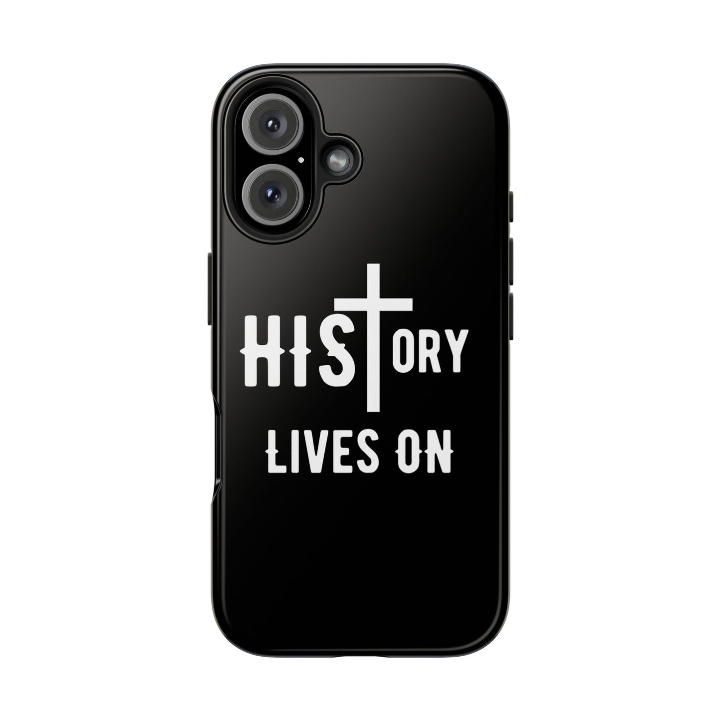 HIStory Lives On, Phone Cases - black & white
