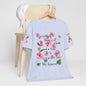 To Everything There Is A Season Pink Flowers, sleeve design, Bella+Canvas, T-shirt, spring