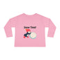 Snow Time Toddler Long Sleeve Tee, penguin, Christmas, birthday