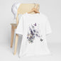 Flowers and Butterflies, Bella + Canvas T-shirt, spring, summer