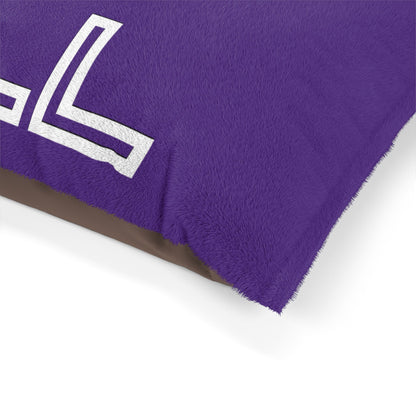 Chill with Polar Bear Pet Bed, Purple