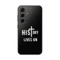 HIStory Lives On, Phone Cases - black & white