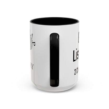 Read & Pray Black Accent Mug w/microphone, Gift for him/her, 2 Chronicles 7:14