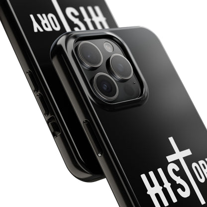 HIStory Lives On, Phone Cases - black & white