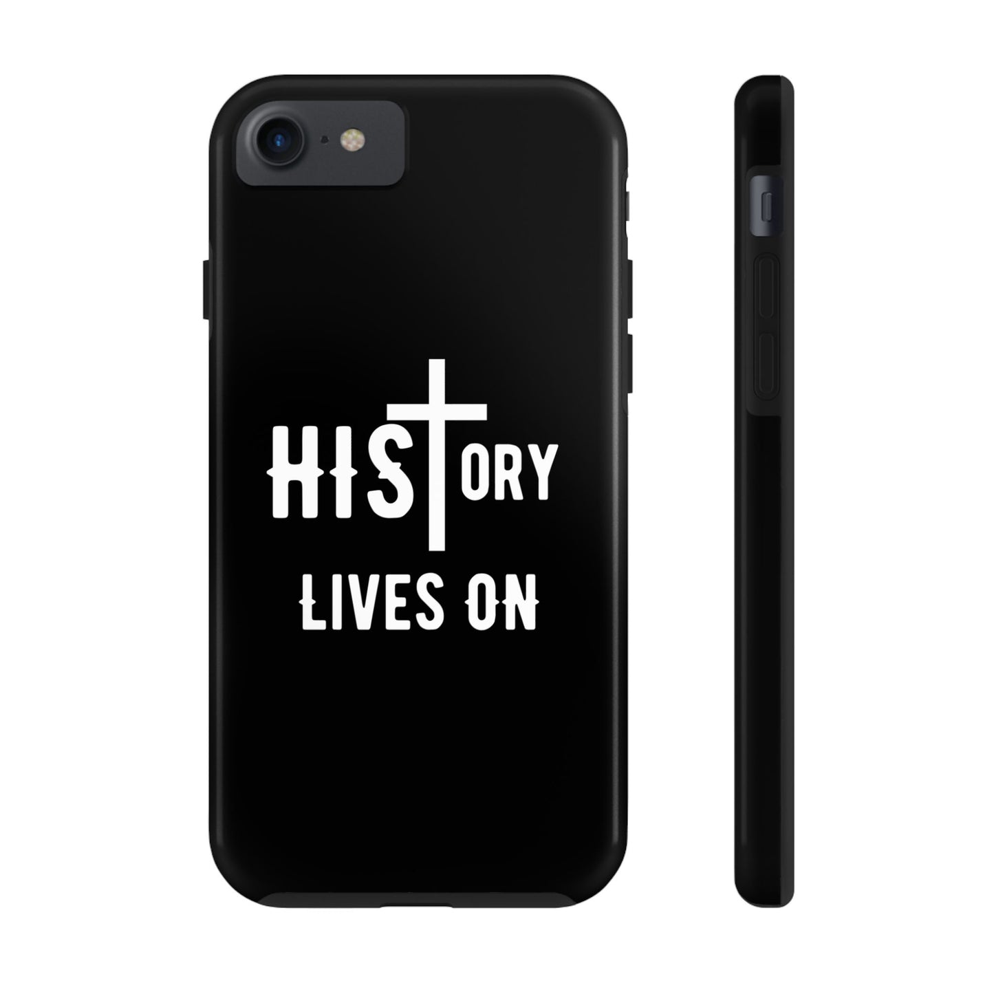 HIStory Lives On, Phone Cases - black & white