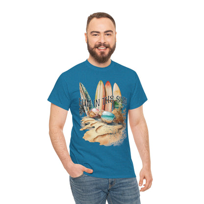 Fun in the Sun Unisex Heavy Cotton Tee, vacation, beach day, weekend getaway