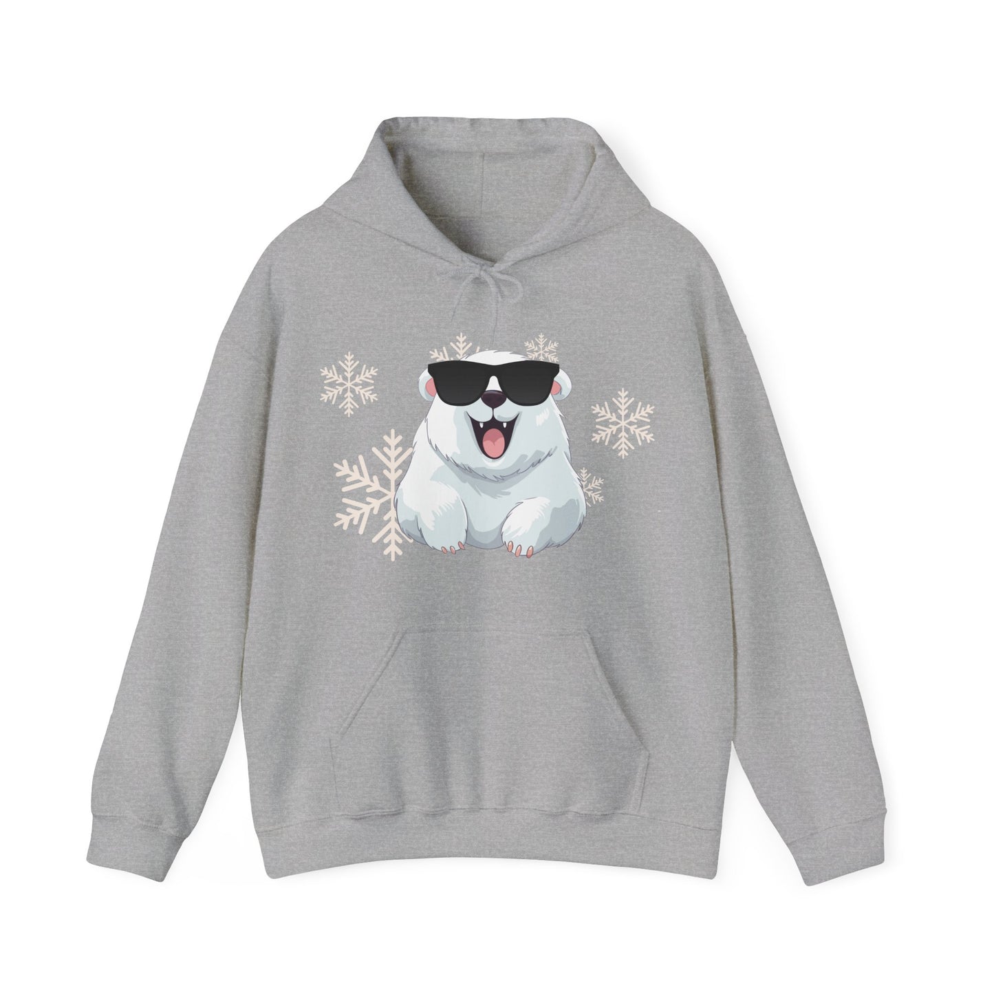 Polar Bear Unisex Heavy Blend™ Hooded Sweatshirt, fun, cool, Christmas