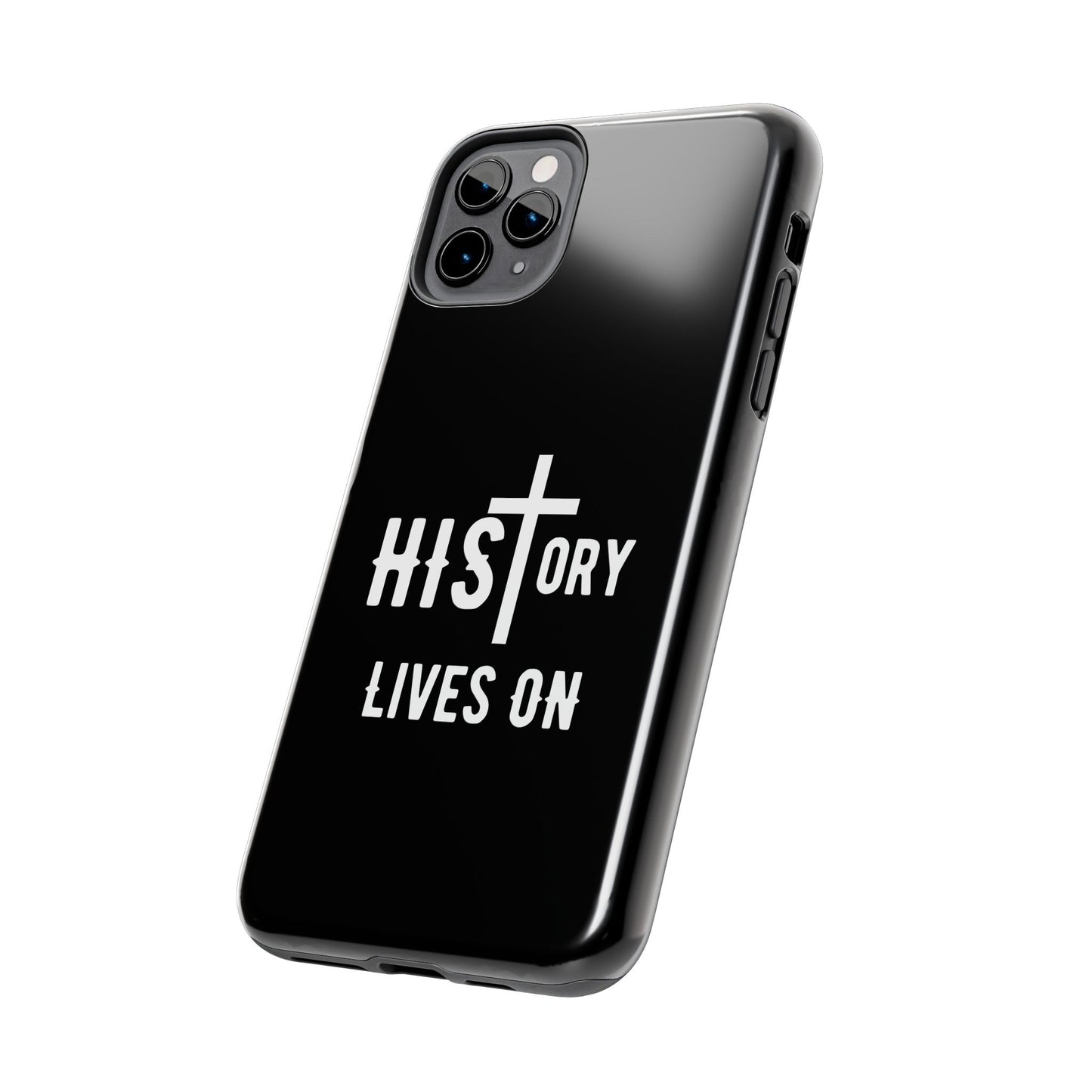 HIStory Lives On, Phone Cases - black & white