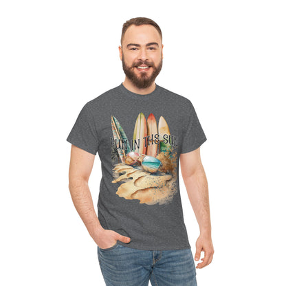 Fun in the Sun Unisex Heavy Cotton Tee, vacation, beach day, weekend getaway