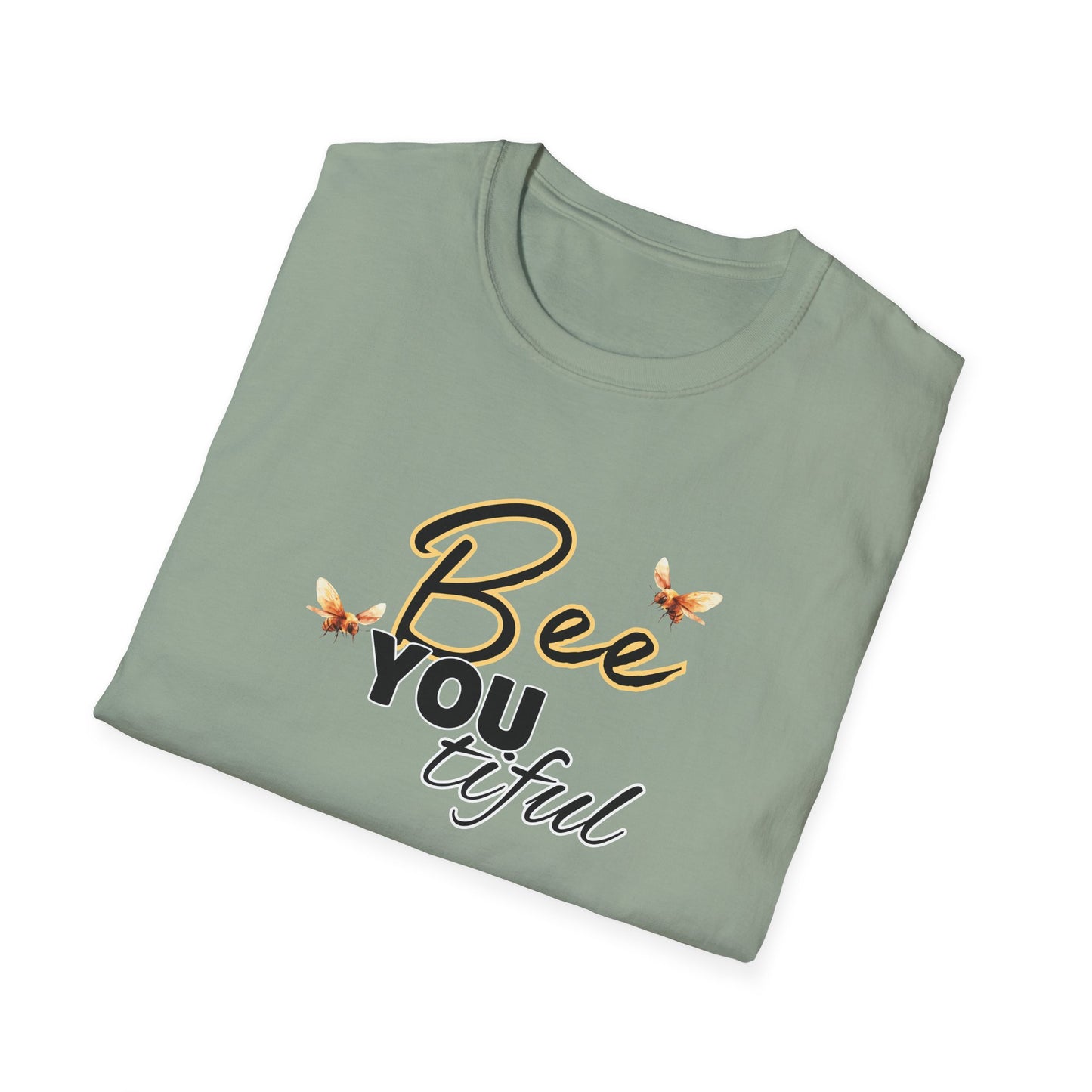 BeeYOUtiful Unisex Softstyle T-Shirt - Nature Inspired Graphic Tee