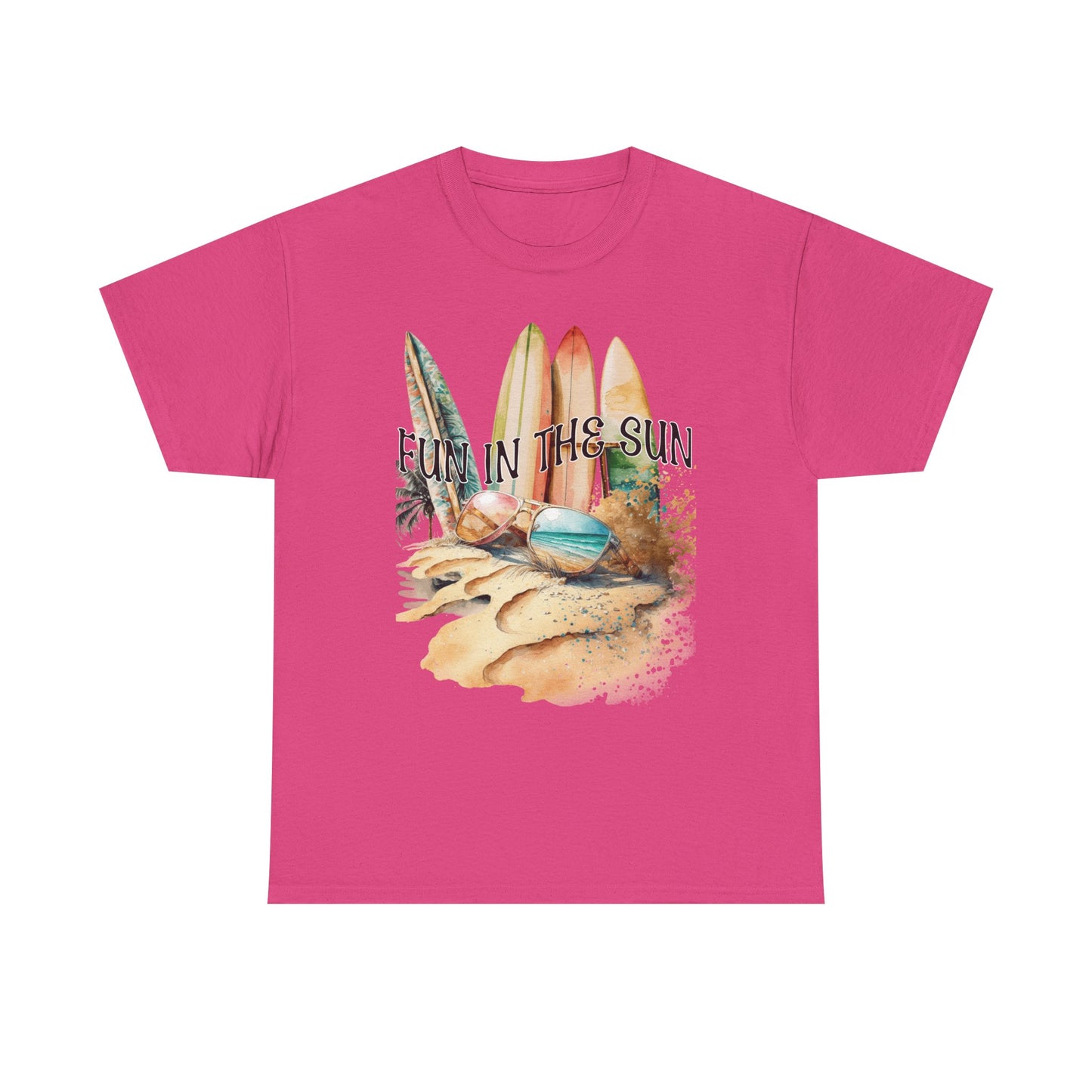 Fun in the Sun Unisex Heavy Cotton Tee, vacation, beach day, weekend getaway