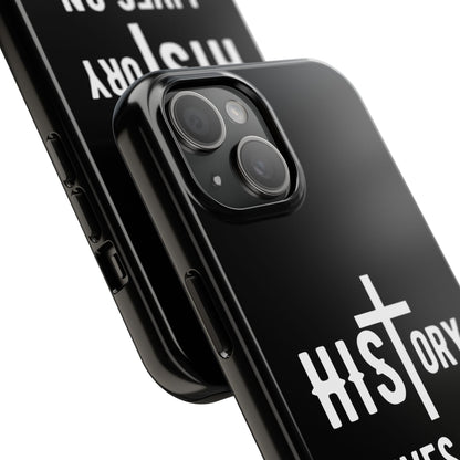 HIStory Lives On, Phone Cases - black & white