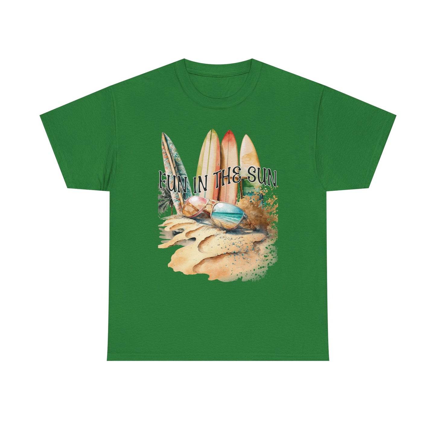 Fun in the Sun Unisex Heavy Cotton Tee, vacation, beach day, weekend getaway