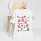 To Everything There Is A Season Pink Flowers, sleeve design, Bella+Canvas, T-shirt, spring