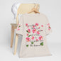 To Everything There Is A Season Pink Flowers, sleeve design, Bella+Canvas, T-shirt, spring
