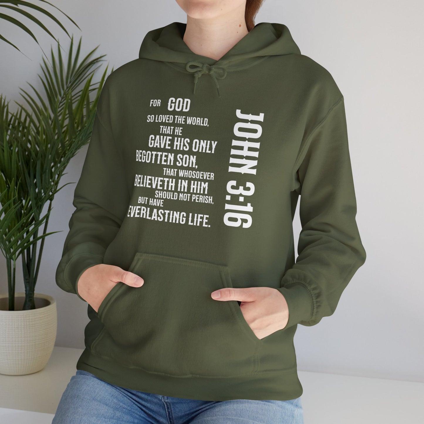 John 3:16 Unisex Heavy Blend™ Hooded Sweatshirt