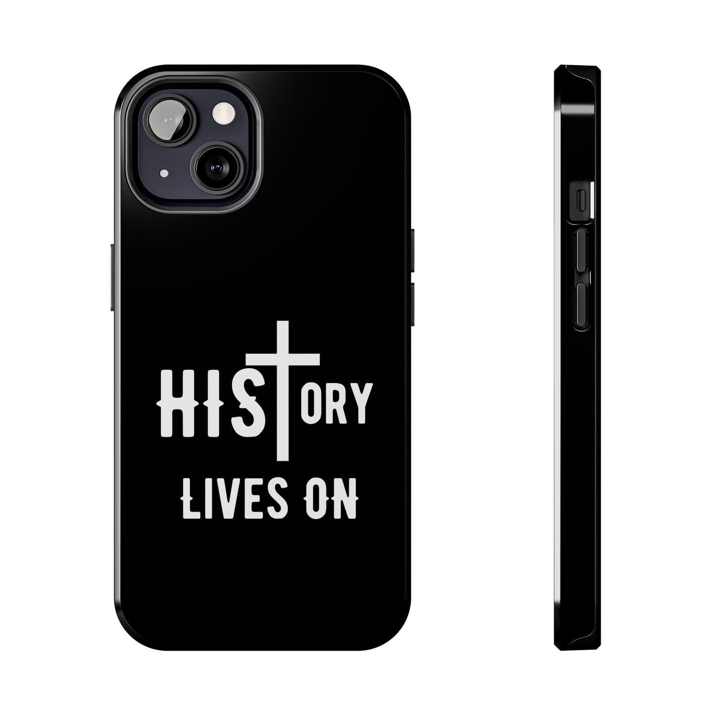 HIStory Lives On, Phone Cases - black & white