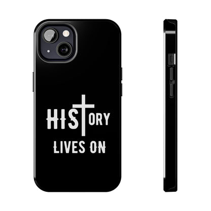 HIStory Lives On, Phone Cases - black & white