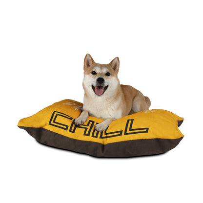 Chill with Polar Bear Pet Bed, Yellow